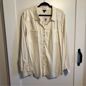 NWT TORRID LINEN BLEND SHIRT 3X PLUS